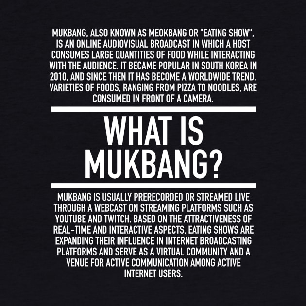 Mukbang Defined by Hidden Verb